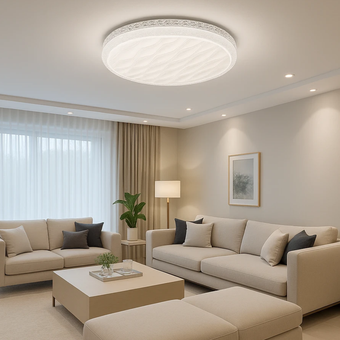 لوستر سقفی مدرن 4 حالته 120 وات ریموت دار مدل 8023