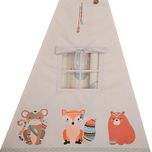 چادر بازی کودک مدل سرخپوستی طرح حیوانات PT520