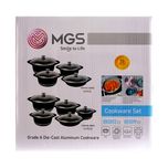 سرویس قابلمه و تابه گرانیت 10 پارچه ام جی اس مدل فورج کد 002