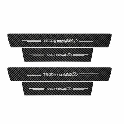 برچسب پارکابی خودرو سولگی مدل کربن کد J42 مناسب برای تیگو 8 پرومکس بسته 4 عددی
