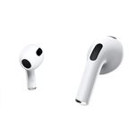 هدفون بلوتوثی اپل مدل AirPods 3 با نویز کنسلینگ میکروفون (ENC)، درگاه شارژ لایتنینگ، دارای سنسور تشخیص پوست و پشتیبانی از فرمان 