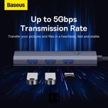 هاب 4 پورت USB 3.0 بیسوس مدل UltraJoy Series 4 BS-OH109 (گارانتی 24 ماهه آونگ)