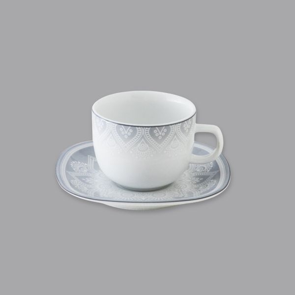 سرویس غذاخوری 73 پارچه 12 نفر چینی زرین ایران مدل کواترو ادلین درجه یک