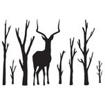 استیکر ناویا طرح غزال مدل چوبی کد 001