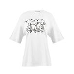 تی شرت آستین کوتاه زنانه مدل MDSS-AU2515*334