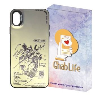 کاور قاب لایف مدل سوکول طرح آناتومی قلب مناسب برای گوشی موبایل اپل iPhone X