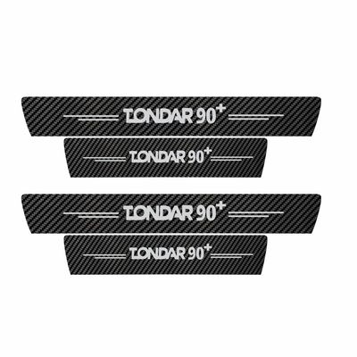 برچسب پارکابی خودرو سولگی مدل کربن کد J62 مناسب برای تندر 90 بسته 4 عددی