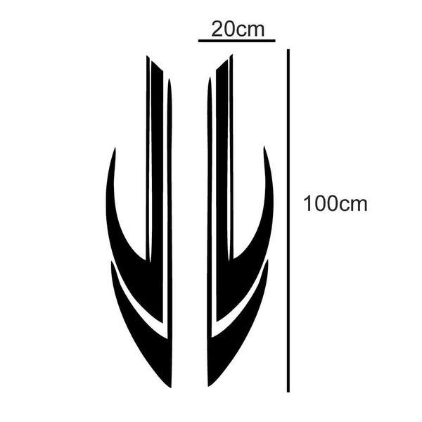برچسب بدنه خودرو طرح کاپوت مدل 135AZ 23*22
