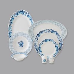 سرویس غذاخوری 29 پارچه 6 نفر چینی زرین ایران مدل نئوکلاسیک آراگل درجه عالی