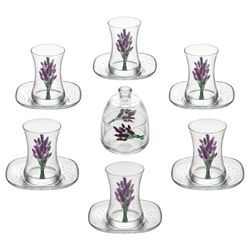 سرویس چای خوری 14 پارچه 6 نفره لاو مدل Lavanta