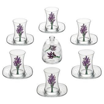 سرویس چای خوری 14 پارچه 6 نفره لاو مدل Lavanta