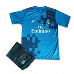 ست تی شرت و شلوارک ورزشی مردانه مدل رئال مادرید Away 2018