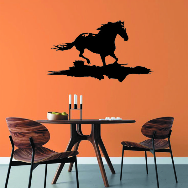 استیکر مدل چوبی طرح اسب کد S64