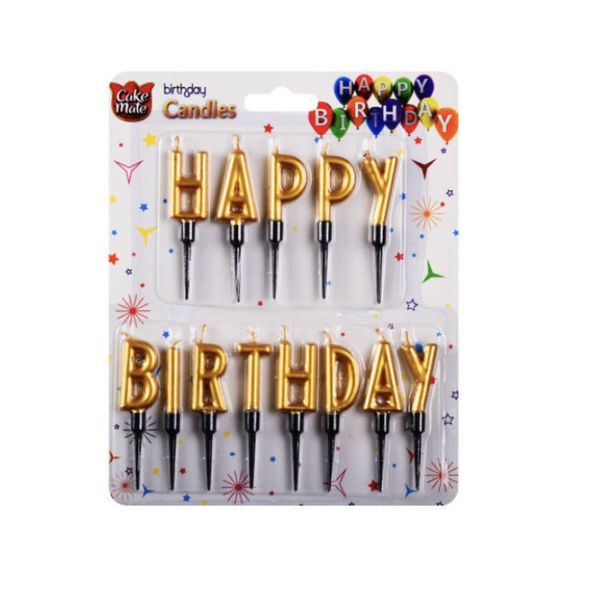شمع تولد مدل هپی برت دی بسته ی 13 عددی