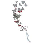 استیکر آژنگ مدل پروانه کد D-M-779 مجموعه 14 عددی