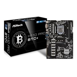 مادربرد ازراک مدل H110 Pro BTC Plus همراه پنل پشت