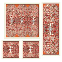 ست رومیزی 4 تکه برند رومیزی باز مدل 54545