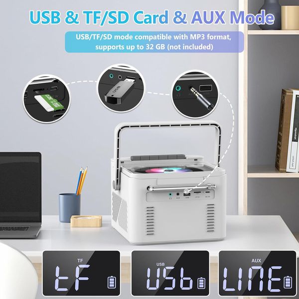 پخشکننده سیدی بومباکس 2025 کاست خور ،پخش کننده موسیقی مدل CD-W16