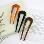 گیره مو زنانه مدل کانزاشی دو شاخ کد G_Lnd_3144