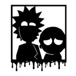 استیکر مدل چوبی طرج ریک و مورتی