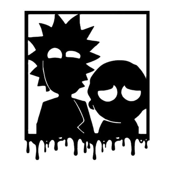 استیکر مدل چوبی طرج ریک و مورتی