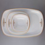 سرویس غذاخوری 98 پارچه چینی زرین ایران سری کواترو مدل مونت کارلو درجه یک