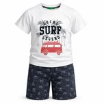 ست تی‌شرت آستین کوتاه و شلوارک راحتی پسرانه مدل Surf کد 350