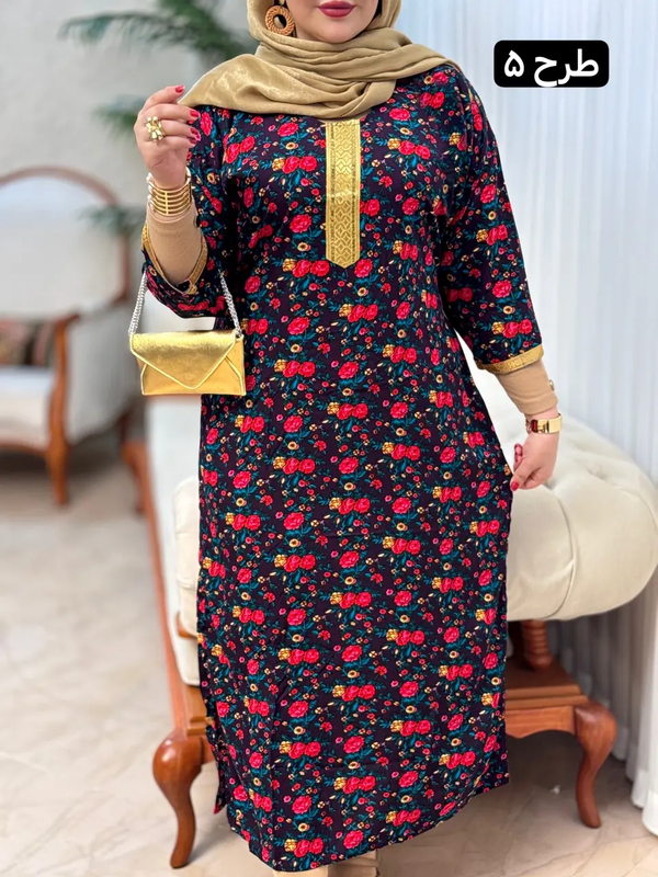پیراهن نخ طلاکوب 3167