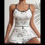 تاپ شورتک کبریتی طرح دار کد 3505