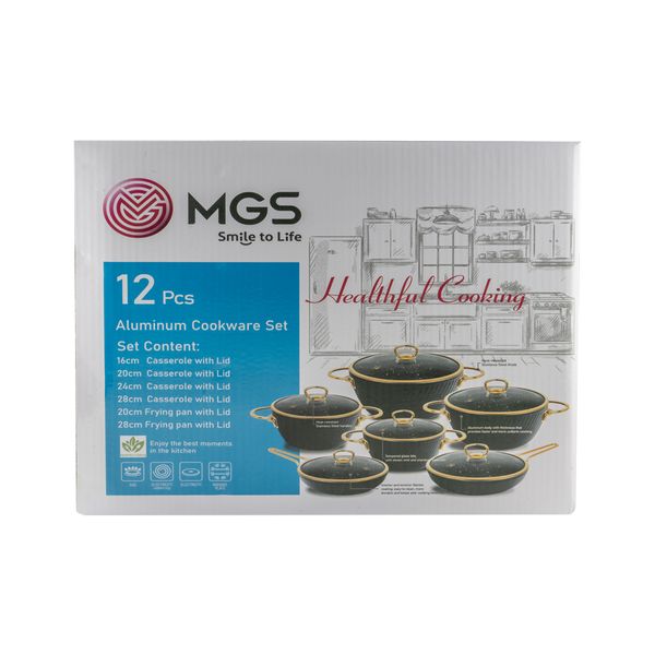 سرویس پخت و پز 12 پارچه ام جی اس کد 800305