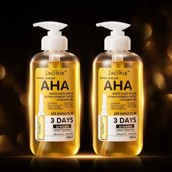 پک 2 عددی سرم روشن کننده لنسیاد مدل AHA حجم 500 میلی لیتر