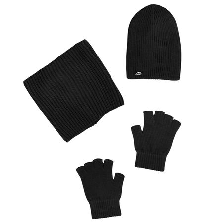 ست کلاه و شال گردن و دستکش بافتنی مدل SB-SS-15135