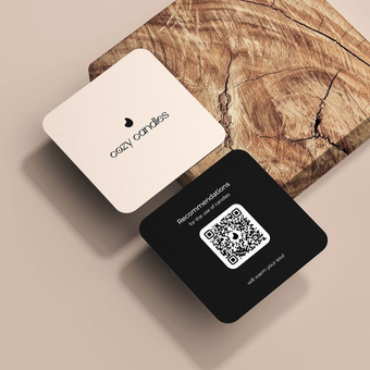 کارت ویزیت مربعی دورگرد دورو 1000 عدد