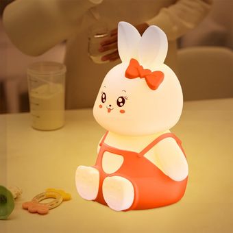 چراغ خواب سیلیکونی طرح خرگوش نشسته