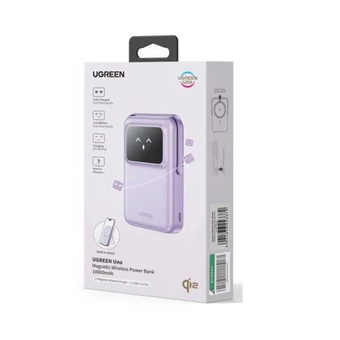 پاوربانک وایرلس PD و فست شارژ UGREEN 10000mAh مدل Uno PB764...