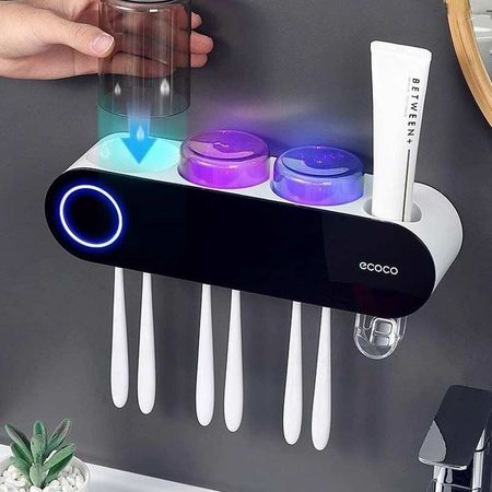 جامسواک دیواری هوشمند Ecoco | استریلیزاسیون UV مسواک مدل E2110
