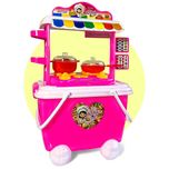 ست اسباب بازی گل خانم مدل آشپزخانه سیار سایبان دار