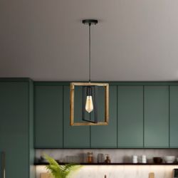 لوستر آویز تک شعله چشمه نور کدA2216 مشکی