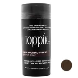 پودر پر پشت کننده مو تاپیک TOPPIK هیر فیلر کد 03 رنگ قهوه ای تیره DARK BROWN وزن 50 گرم
