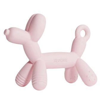 دندان گیر کودک هی ار شی مدل سیلیکونی طرح سگ Pink