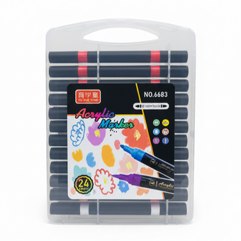 ماژیک 24 رنگ اکرلیک orginal مدل دوسر درجه یک وارداتی