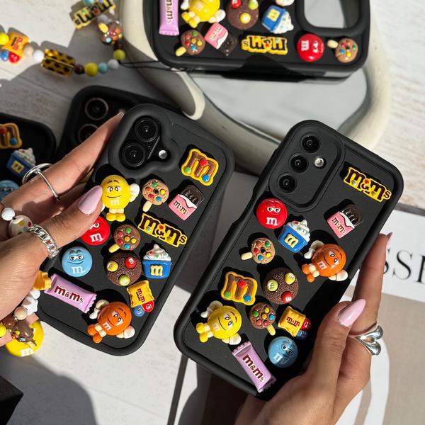 قاب M&M'S برجسته / آیفون و سامسونگ و شیاومی / (کدC1850)MO