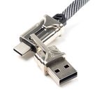 کابل تبدیل USB به لایتنینگ/ USB-C هیسکا مدل LX-30 طول 1 متر