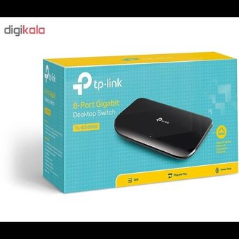 سوییچ 8 پورت تی پی-لینک مدل TP LINK TL-Sg1008D