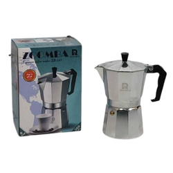 قهوه‌جوش زومبا مدل 6 کاپ – ظرفیت 300 میلی‌لیتر – آلومینیومی