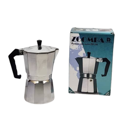 قهوه‌جوش زومبا مدل 9 کاپ – ظرفیت 450 میلی‌لیتر – آلومینیومی