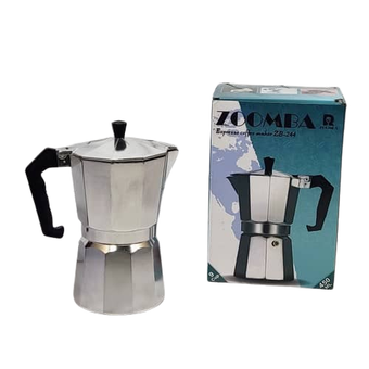 قهوه‌جوش زومبا مدل 9 کاپ – ظرفیت 450 میلی‌لیتر – آلومینیومی