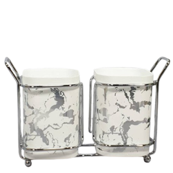 جاقاشقی مربع دوقلو رومیزی طرحدار رزمن