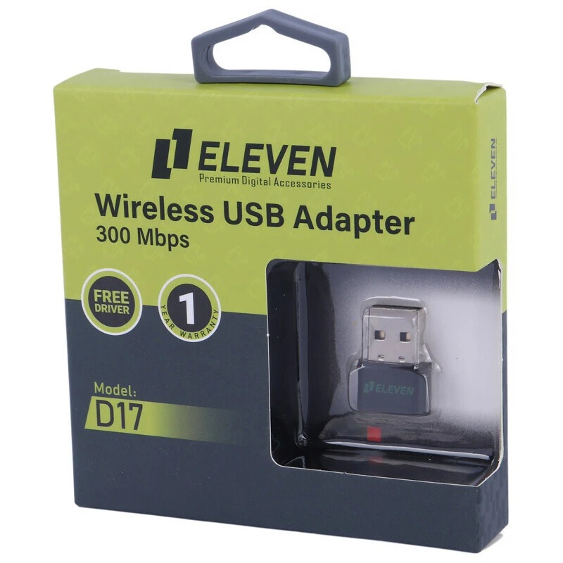 کارت شبکه بی‌سیم Eleven D17 300Mbps USB 2.0