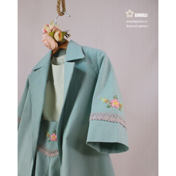 ست دخترانه الیزه رنگ آبی